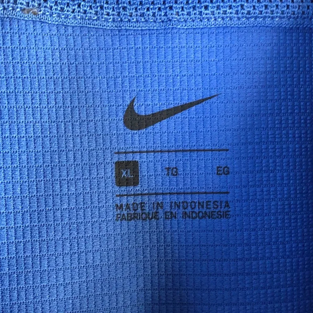 Nike Polo Shirt Men's XL Blue Embroidered Basketball Logo Comfort CI4470-480 - Picture 4 of 12